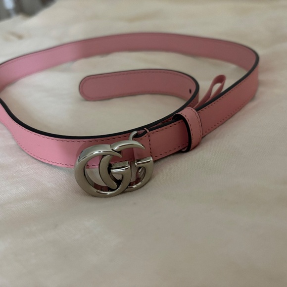 Rare Gucci Marmont Pink Thin Belt - Picture 4 of 7